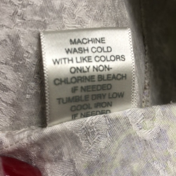 New - CHRISTOPHER & BANKS Green, Lavender, Tan Peplum Button Front Jacket Size L - Picture 8 of 8